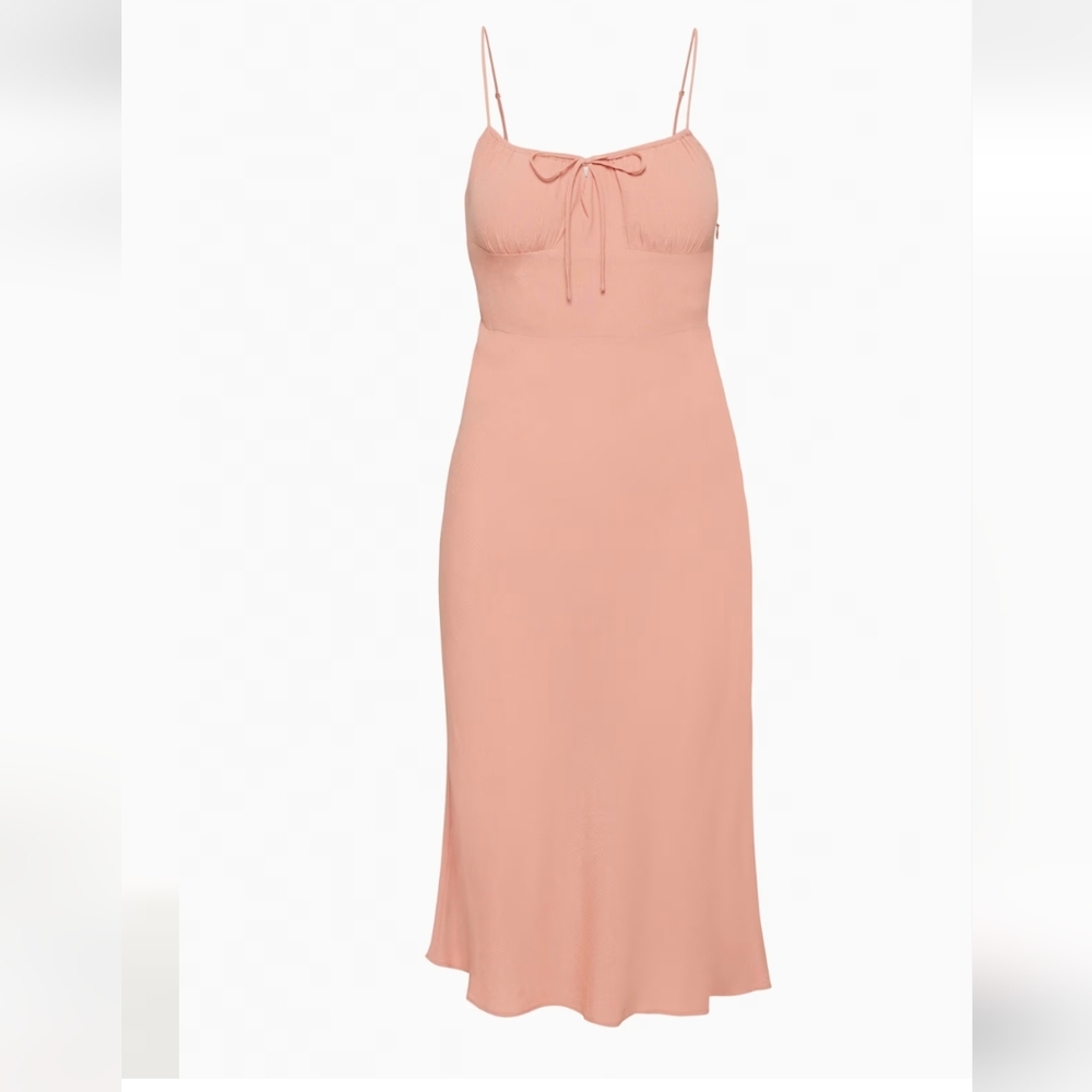 Aritzia Wilfred Belloq Heirloom Pimk Midi Slip Dress S 4